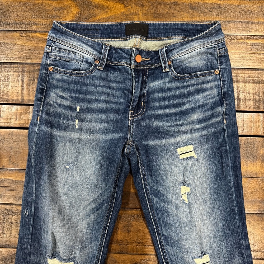 Buckle Black Fit No. 53 Malcesine Bootcut Stretch Jeans Denim Distressed 26x34 - Picture 12 of 16